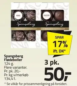 Fleggaard Spangsberg Flødeboller tilbud