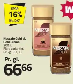 Fleggaard Nescafe Gold el. Gold Crema tilbud