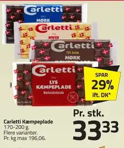 Fleggaard Carletti Kæmpeplade tilbud