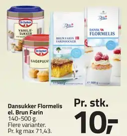 Fleggaard Dansukker Flormelis el. Brun Farin tilbud