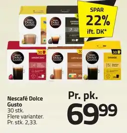 Fleggaard Nescafé Dolce Gusto tilbud