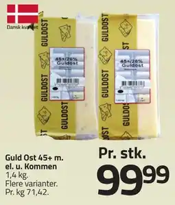 Fleggaard Guld Ost 45+ m. el. u. Kommen tilbud