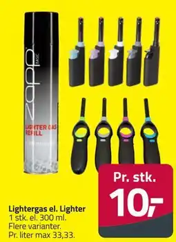 Fleggaard Lightergas el. Lighter tilbud