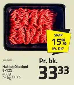 Fleggaard Hakket Oksekød 8-12% tilbud