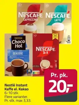 Fleggaard Nestlé Instant Kaffe el. Kakao tilbud