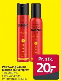 Fleggaard Poly Swing Volume Mousse el. Hairspray tilbud