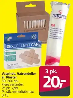 Fleggaard Vatpinde, Vatrondeller el. Plaster tilbud