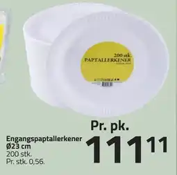 Fleggaard Engangspaptallerkener Ø23 cm tilbud