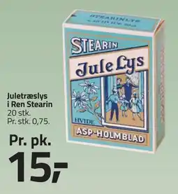 Fleggaard Juletræslys i Ren Stearin tilbud