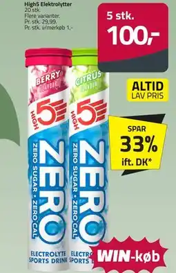 Fleggaard High5 Elektrolytter tilbud
