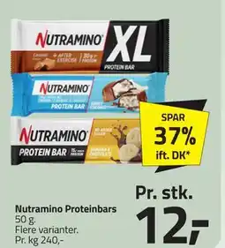 Fleggaard Nutramino Proteinbars tilbud