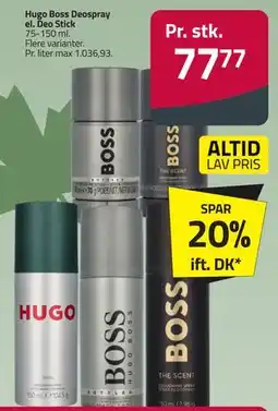 Fleggaard Hugo Boss Deospray el. Deo Stick tilbud