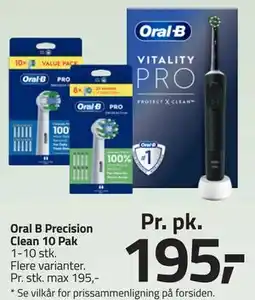 Fleggaard Oral B Precision Clean 10 Pak tilbud