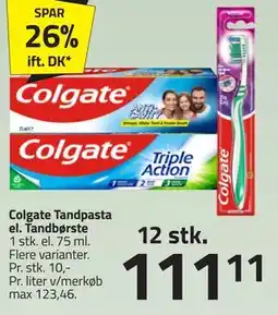 Fleggaard Colgate Tandpasta el. Tandbørste tilbud