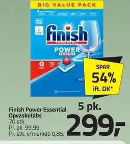 Fleggaard Finish Power Essential Opvasketabs tilbud