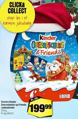 Calle Ferrero Kinder Overraskelse og Friends Julekalender tilbud