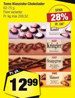 Calle Toms Klassiske Chokolader tilbud