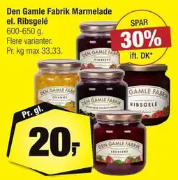 Calle Den Gamle Fabrik Marmelade el. Ribsgelé tilbud