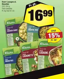 Calle Knorr Lasagne el. Risretter tilbud