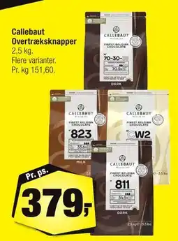 Calle Callebaut Overtræksknapper tilbud