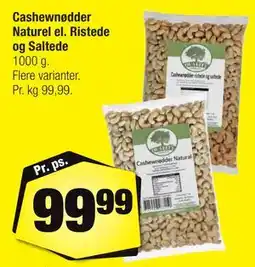 Calle Cashewnødder Naturel el. Ristede og Saltede tilbud