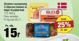 Calle Stryhns Leverpostej, 3-Stjernet Salami el. Højer Krydderfedt tilbud