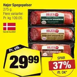 Calle Højer Spegepølser tilbud