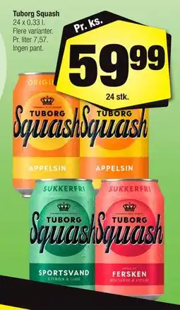 Calle Tuborg Squash tilbud