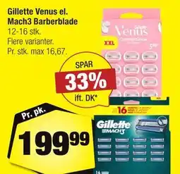 Calle Gillette Venus el. Mach3 Barberblade tilbud