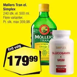Calle Møllers Tran el. Simplex tilbud