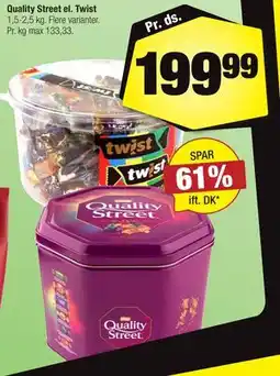 Calle Quality Street el. Twist tilbud