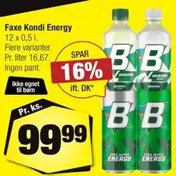 Calle Faxe Kondi Energy tilbud