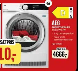 Skousen AEG TØRRETUMBLER TR833W94W tilbud