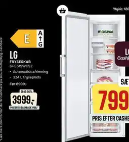 Skousen LG FRYSESKAB GFE61SWCSZ tilbud