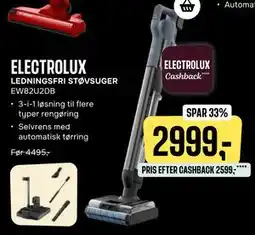 Skousen ELECTROLUX LEDNINGSFRI STØVSUGER EW82U2DB tilbud