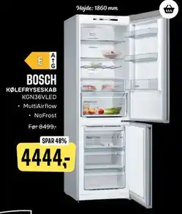Skousen BOSCH KØLEFRYSESKAB KGN36VLED tilbud