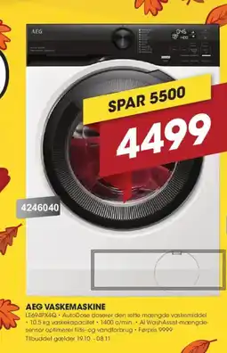 Punkt1 Aeg vaskemaskine tilbud