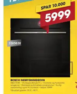 Punkt1 Bosch indbygningsovn tilbud