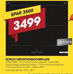 Punkt1 Bosch induktionskogeplade tilbud