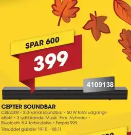 Punkt1 Cepter soundbar tilbud