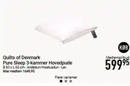 Imerco Quilts of Denmark Pure Sleep 3-kammer Hovedpude tilbud