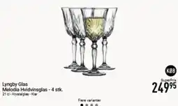 Imerco Lyngby Glas Melodia Hvidvinsglas tilbud