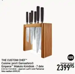 Imerco The Custom Chef Cuisine::pro Damashiro Emperor Makoto Knivblok tilbud