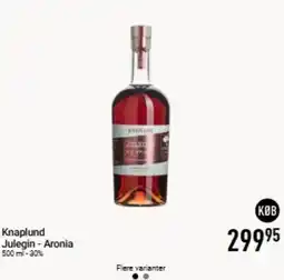 Imerco Knaplund Julegin - Aronia tilbud