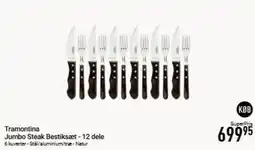 Imerco Tramontina Jumbo Steak Bestiksaet tilbud