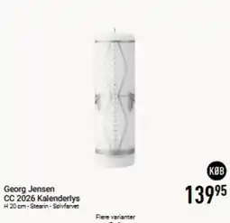 Imerco Georg Jensen CC 2026 Kalenderlys tilbud