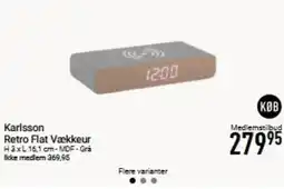 Imerco Karlsson Retro Flat Vækkeur tilbud