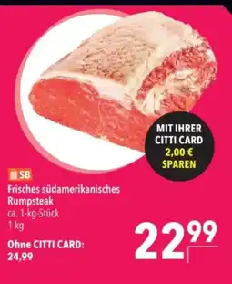 Citti Sb frisches südamerikanisches rumpsteak tilbud