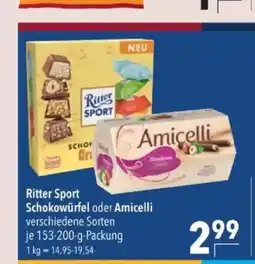 Citti Ritter sport schokowürfel oder amicelli tilbud