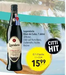 Citti Legendario Elixir de Cuba, 7 Jahre tilbud